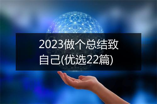 2023做个总结致自己(优选22篇)