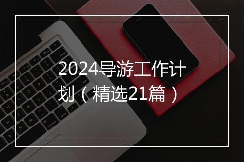 2024导游工作计划（精选21篇）