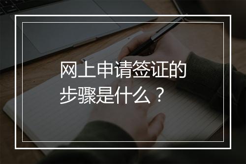 网上申请签证的步骤是什么？