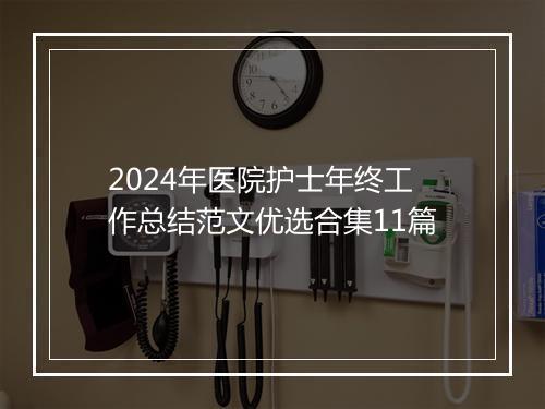 2024年医院护士年终工作总结范文优选合集11篇