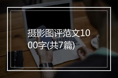 摄影图评范文1000字(共7篇)
