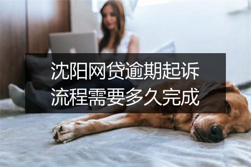 沈阳网贷逾期起诉流程需要多久完成