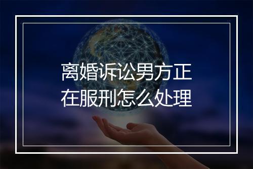 离婚诉讼男方正在服刑怎么处理