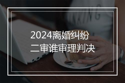 2024离婚纠纷二审谁审理判决