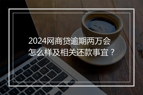 2024网商贷逾期两万会怎么样及相关还款事宜？