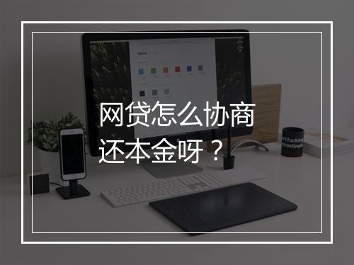 网贷怎么协商还本金呀？