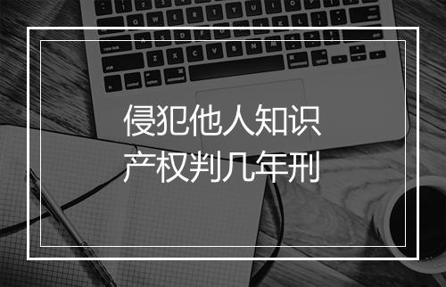 侵犯他人知识产权判几年刑