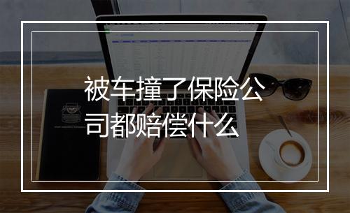 被车撞了保险公司都赔偿什么