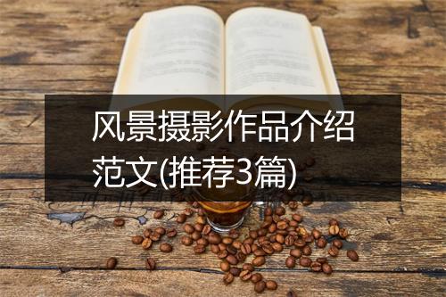 风景摄影作品介绍范文(推荐3篇)