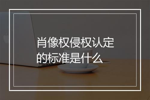 肖像权侵权认定的标准是什么