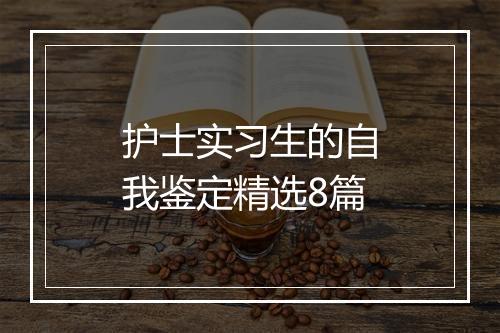 护士实习生的自我鉴定精选8篇