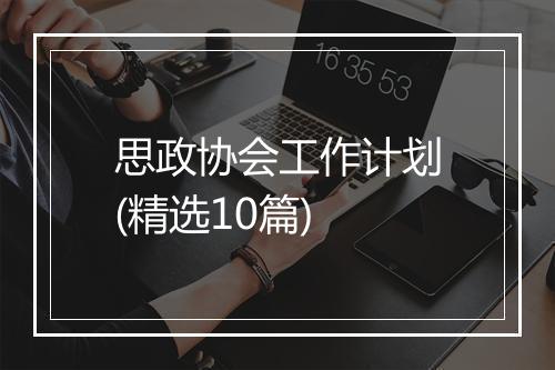 思政协会工作计划(精选10篇)
