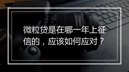微粒贷是在哪一年上征信的，应该如何应对？