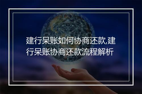 建行呆账如何协商还款,建行呆账协商还款流程解析
