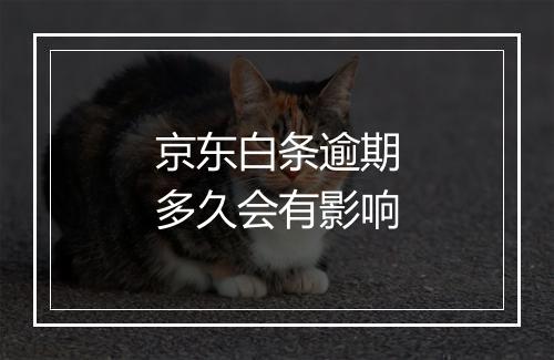 京东白条逾期多久会有影响