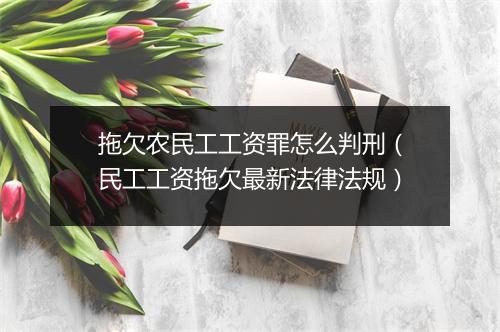 拖欠农民工工资罪怎么判刑（民工工资拖欠最新法律法规）