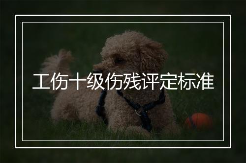 工伤十级伤残评定标准
