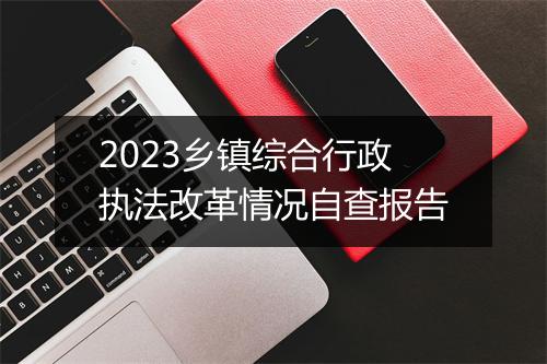2023乡镇综合行政执法改革情况自查报告