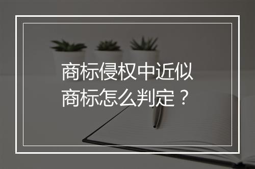 商标侵权中近似商标怎么判定？