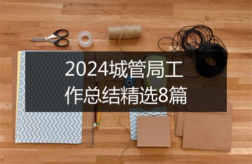 2024城管局工作总结精选8篇