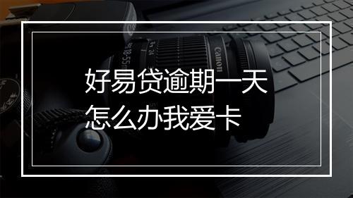 好易贷逾期一天怎么办我爱卡
