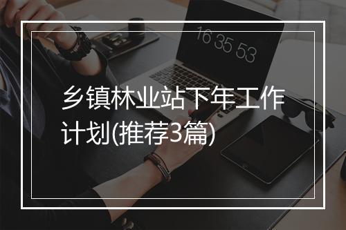 乡镇林业站下年工作计划(推荐3篇)