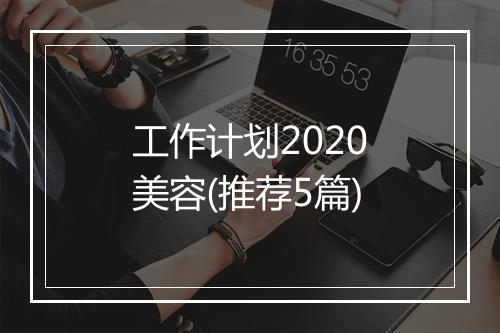 工作计划2020美容(推荐5篇)