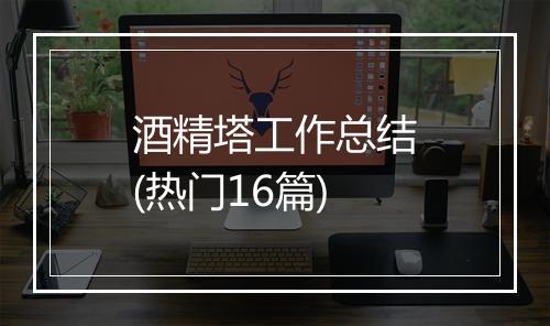 酒精塔工作总结(热门16篇)