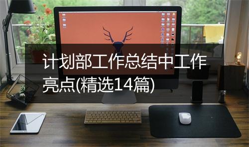 计划部工作总结中工作亮点(精选14篇)