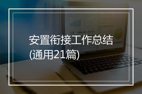安置衔接工作总结(通用21篇)