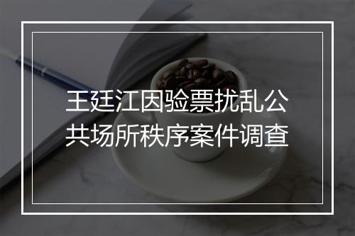 王廷江因验票扰乱公共场所秩序案件调查