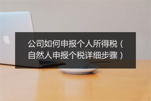 公司如何申报个人所得税（自然人申报个税详细步骤）