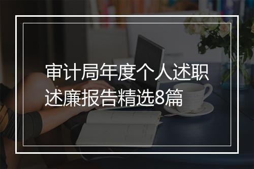 审计局年度个人述职述廉报告精选8篇