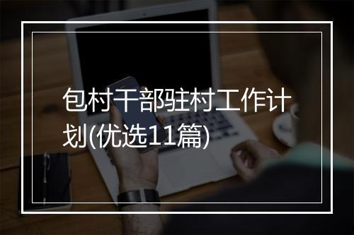 包村干部驻村工作计划(优选11篇)