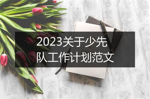 2023关于少先队工作计划范文