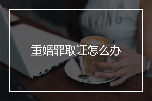 重婚罪取证怎么办