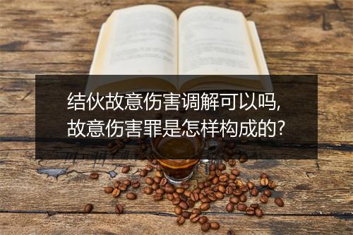 结伙故意伤害调解可以吗,故意伤害罪是怎样构成的?