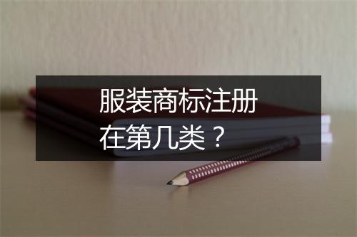 服装商标注册在第几类？
