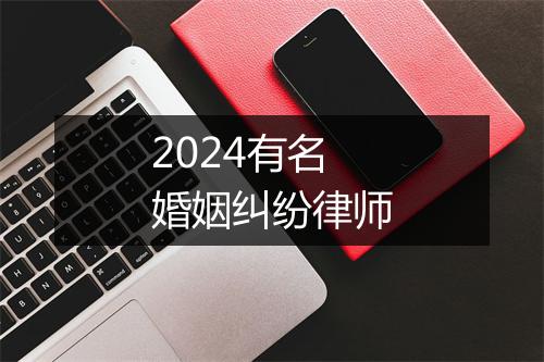 2024有名婚姻纠纷律师