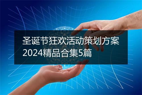 圣诞节狂欢活动策划方案2024精品合集5篇