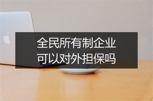 全民所有制企业可以对外担保吗