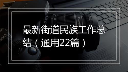 最新街道民族工作总结（通用22篇）