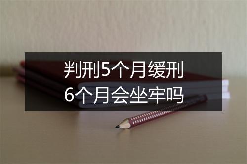 判刑5个月缓刑6个月会坐牢吗