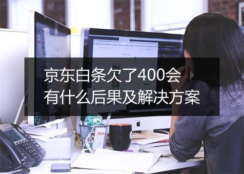 京东白条欠了400会有什么后果及解决方案