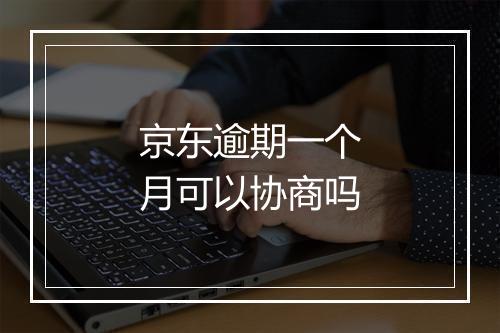 京东逾期一个月可以协商吗