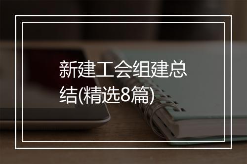 新建工会组建总结(精选8篇)
