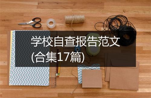 学校自查报告范文(合集17篇)