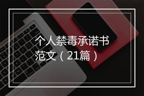 个人禁毒承诺书范文（21篇）