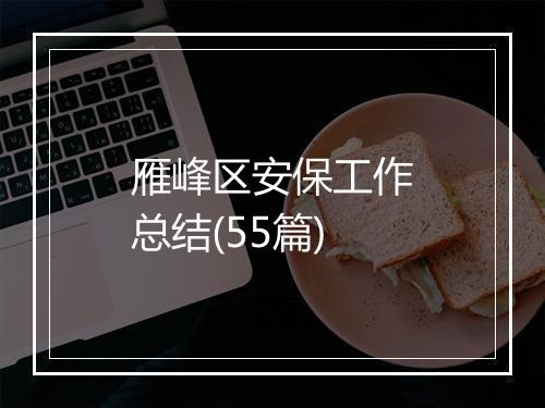 雁峰区安保工作总结(55篇)