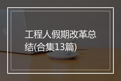 工程人假期改革总结(合集13篇)